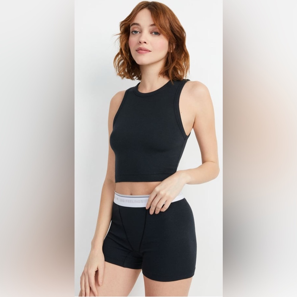 BNWOT Alice + Olivia Big Feelings Stacey Pj Set Black, Medium $138, SOLD OUT! - Picture 3 of 4